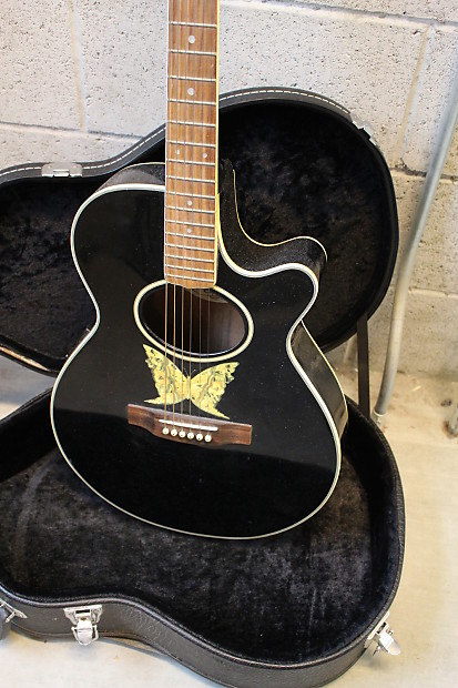 Epiphone EO 2EB Electric Acoustic Guitar Butterfly image 1