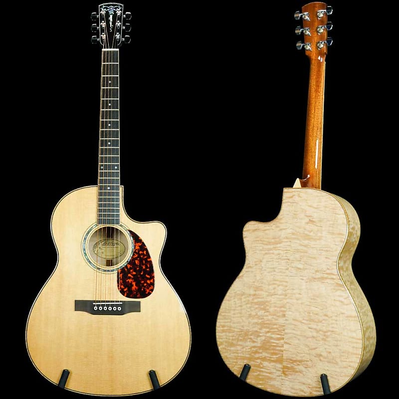 Larrivee LV-09 Artist Series Acoustic Guitar with Quilt Maple Back and Sides image 1