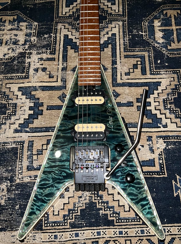 Ed Roman Leslie West Steinberger TransTrem Rare Flying V Rocket Guitar image 1