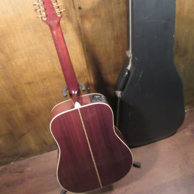 1992 Takamine EF400S 12 String Acoustic Electric Guitar With Case image 7