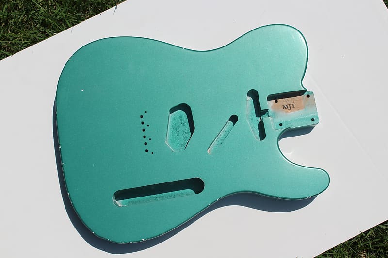 MJT VTT Telecaster Body - Sherwood Green Metallic Light Relic