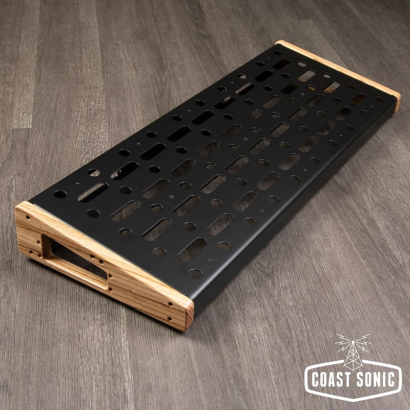 Emerson Custom Pedalboard Large 12x32 Zebra Wood Reverb