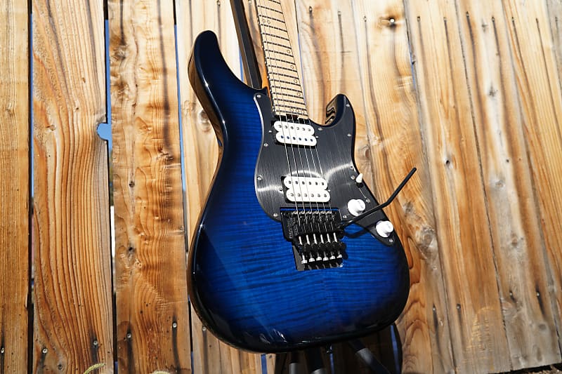 Schecter Diamond Series Prototype SVSS Exotic - See Thru Blue Burst  6-String Electric Guitar (2023)