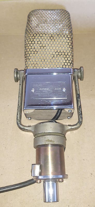 Rare Early Unusual Rca 44a Chrome Ribbon Microphone 44b 44bx Reverb