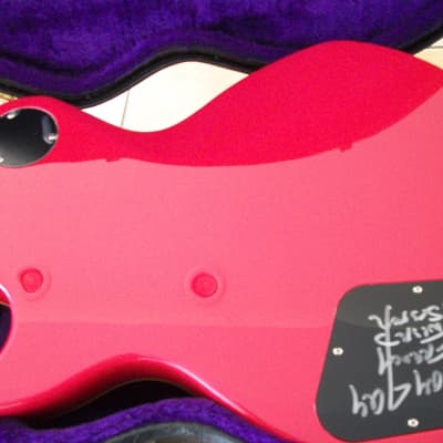 Very Rare Epiphone Elitist Jay Jay French (Twisted Sister)Signature Les Paul Standard Pink Burst SIGNED image 5