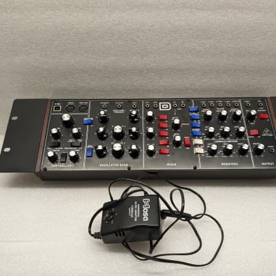 Behringer Model D bundle with custom dust cover and rack ears