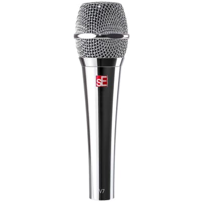 sE Electronics V7-CHROME-U V7 Supercardioid Dynamic Vocal Microphone - Chrome image 1
