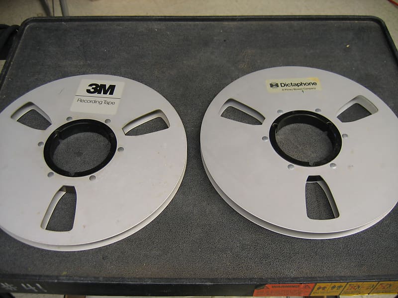 Vintage empty metal 10 inch tape reels for 1/2 inch recording tape (lot of  2 pieces)