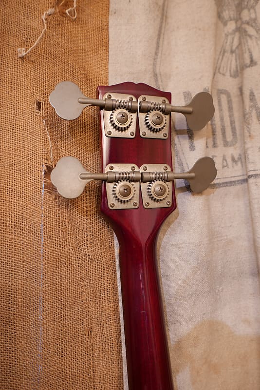 Burny SG Bass EB-3 1990's Cherry Red | Reverb