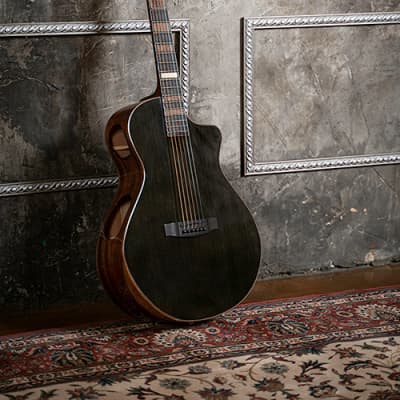 Cort Modern Black Trans Black Gloss w/Case (B Stock) image 2