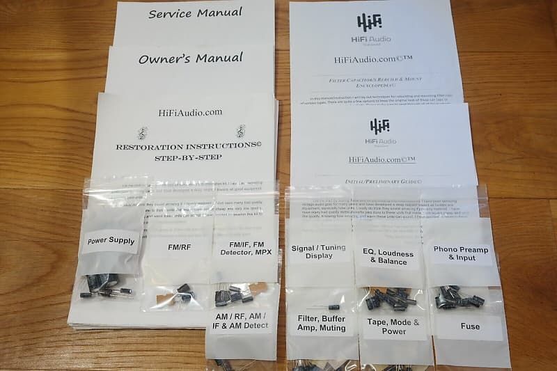 McIntosh MX117 restoration kit filter capacitor repair rebuild fix  			