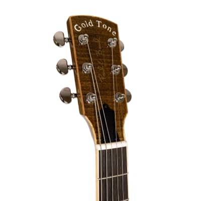 Gold Tone GRE electric metal-body round-neck Resonator slide Guitar image 6