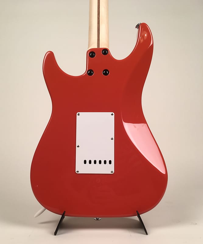 Greco WS-STD Solid Body Double Cutaway Electric Guitar in Vermillion