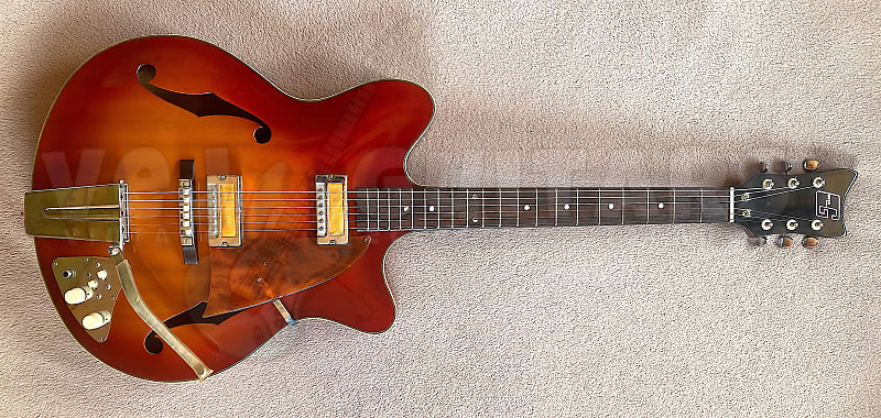 GUYATONE SG-12T *ORIG FOIL PUPS* MIJ VINTAGE 1966 335 w/OHSC