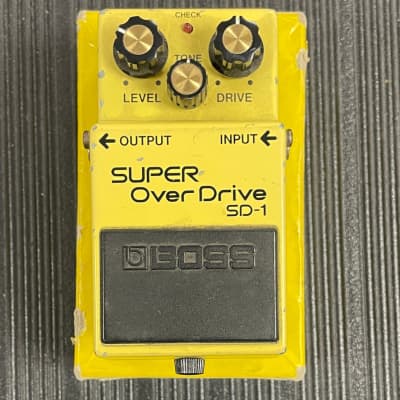 Used Vintage 1985 Boss SD-1 Super Overdrive MIJ Black Label