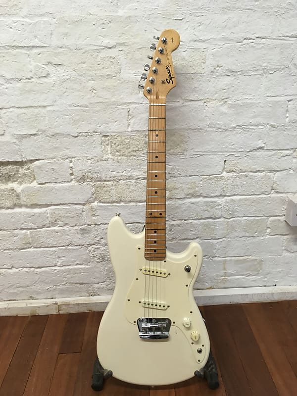 Squier by Fender Duo-Sonic 1998 Arctic white | Reverb