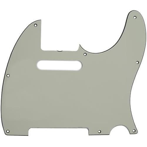 Fender 3-Ply 8-Hole Pickguard for '62 Custom and Highway One Telecaster Guitars, Mint Green image 1