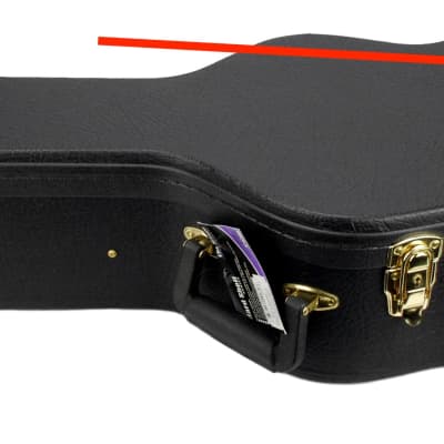 On-Stage GC410SA Hardshell Slimline Acoustic Guitar Case (SNR) image 2