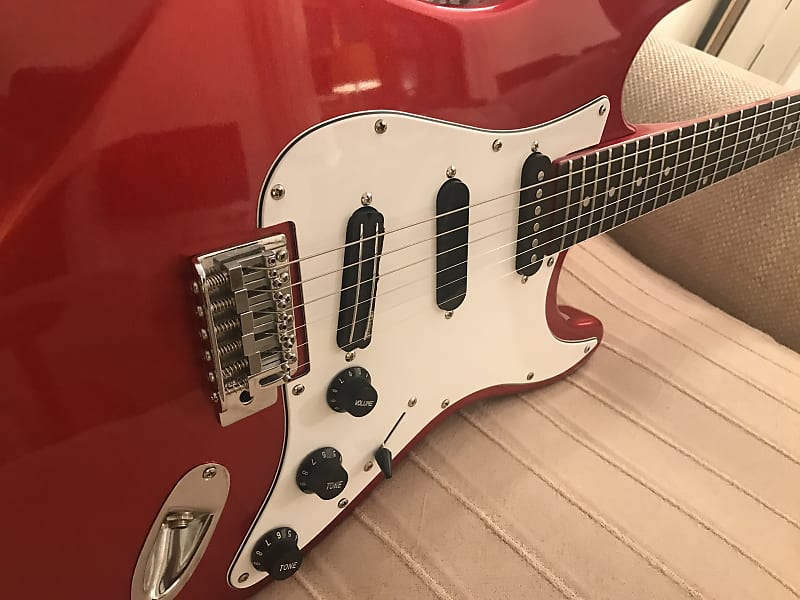 Kimaxe ストラトキャスター シースルーレッド Kimaxe ストラト