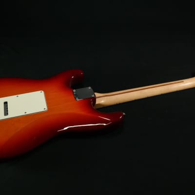 Fender Standard Stratocaster HSS Plus Top, Maple Fingerboard, Aged Cherry Burst with CASE! USED image 2