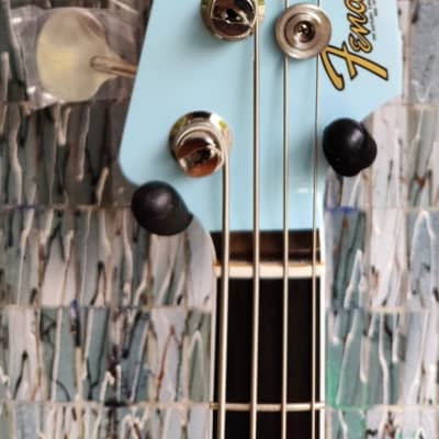 Fender Gold Foil Jazz Bass, Ebony Fingerboard, Sonic Blue image 5