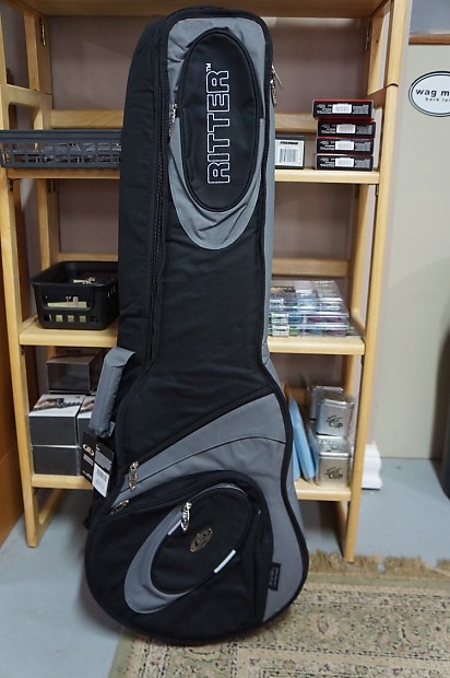 Ritter RCG700 9 L Les Paul Gig Bag Black and Steel Grey Reverb