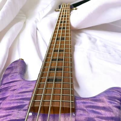 Spector USA NS-5XL, Ultra Violet Gloss w/ Pau Ferro and Haz-Lab Preamp *IN STOCK* image 8