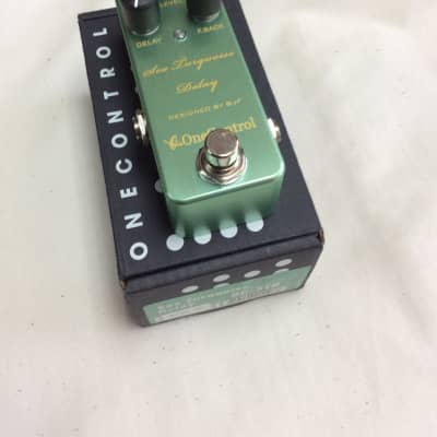 Reverb.com listing, price, conditions, and images for one-control-sea-turquoise-delay