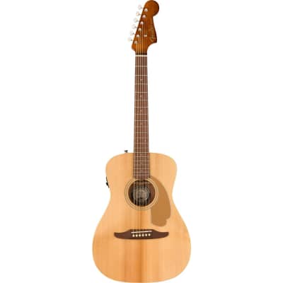 Fender Malibu Player Acoustic Electric Guitar, Walnut Fingerboard, Natural image 13