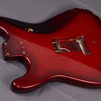1997 Vintage Fender Stratocaster Plus Body Crimson Burst Original USA Strat 1990's image 11