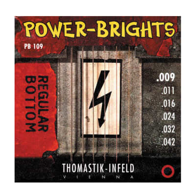 Thomastik PB109 Power Brights Round Wound Light 9-42