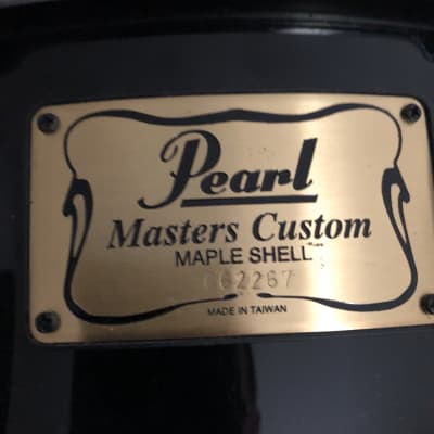 Pearl 14”x5.5” Masters Custom MMX snare drum Piano Black image 2