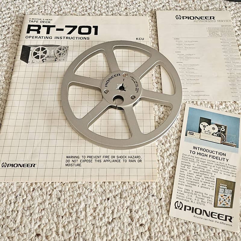 Pioneer RT-701 4-Track Stereo 1/4 Reel-to-Reel Tape Deck (1980