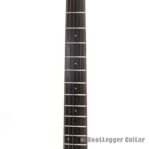 Bootlegger Spade Black Travel Guitar. Two Humbuckers,  Rosewood Fretboard, Padded Gig Bag image 7