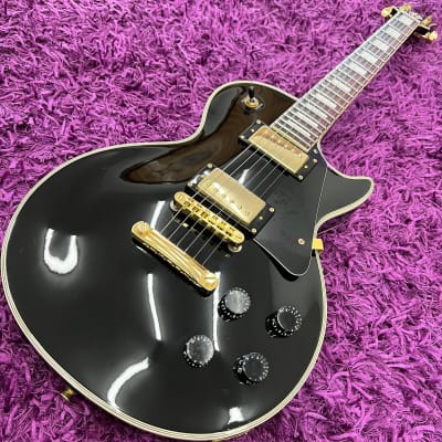 PhotoGenic LP-300 Les Paul Custom Style Electric Guitar Black | Reverb