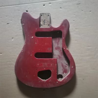 Red Guitar Basswood Double Cutaway Body