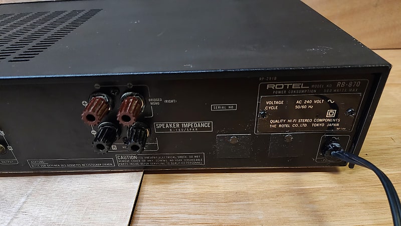 Rotel RC-870 / RB-870 1989 - Black | Reverb