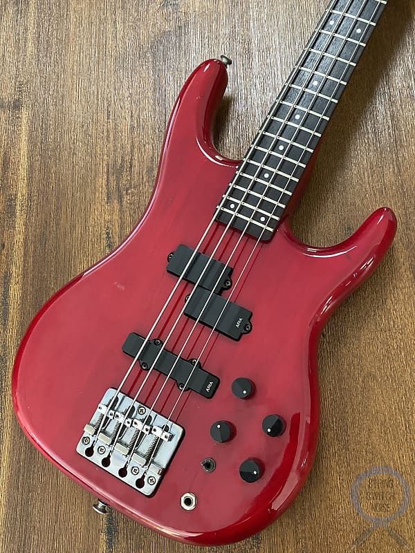 Aria Pro II Bass, RSB Formula, Active Tone, Candy Apple Red, MIJ 1987