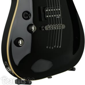 Schecter Omen-6 Left-handed Electric Guitar - Gloss Black image 12