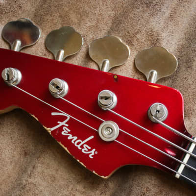 Rare Left Handed Fender Jazz Bass Aerodyne 2010 Candy apple red image 5