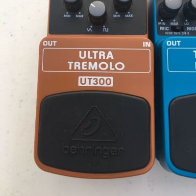 Behringer UT300 Ultra Tremolo + TM300 Tube Amp Modeler Guitar Effect Pedal Lot image 3