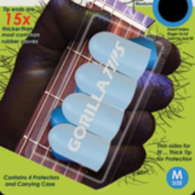 Gorilla Tips GT102CLR Fingertip Protectors - Medium for sale