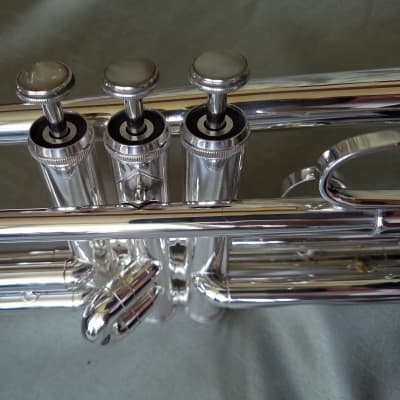 Getzen Severinsen Model Eterna 900S Trumpet 1968-1971 w/hard case, mouthpieces, mutes, & lyre image 24