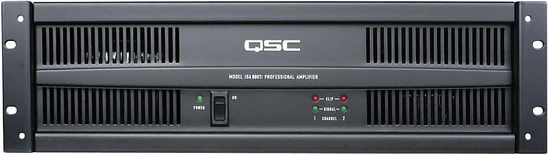 QSC ISA800Ti Power Amplifier 2 Channel 450 Watts per CH 8 Ohms Stereo Amp w 70 Volt Transformer image 1