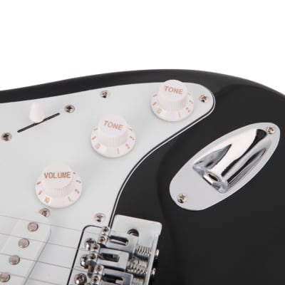 Glarry Black GST Maple Fingerboard Electric Guitar image 6