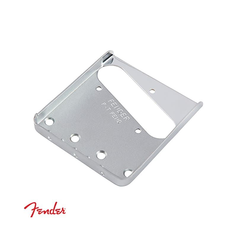 Fender 005-4162-049 American Vintage 3-Saddle Telecaster Bridge Plate Chrome image 1