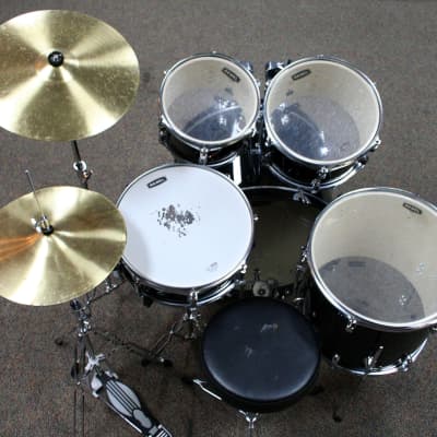 Mapex Rebel Drum Set with Cymbals & Hardware, Black image 6