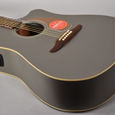 2021 Fender Redondo Player Slate Satin Finish Acoustic Guitar image 6