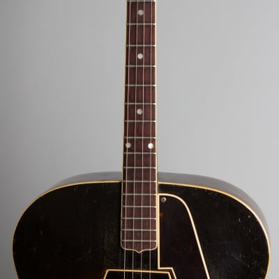 Gibson  ETG-150 Arch Top Hollow Body Electric Tenor Guitar (1937), ser. #577C-6 (FON), period black hard shell case. image 8