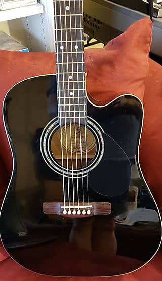 Samick Greg Bennett D-2CE/BK Acoustic Electric Guitar in